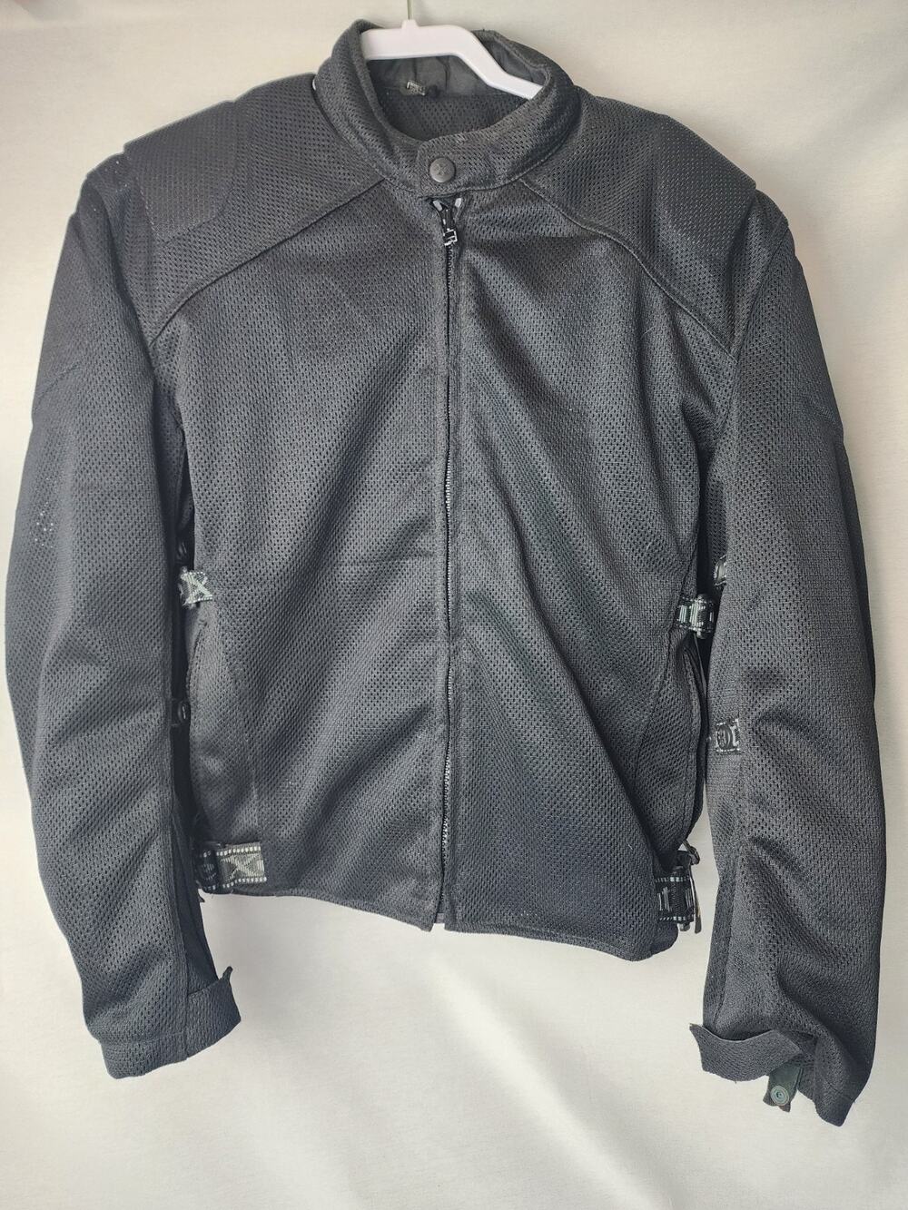 LIKE NEW Xelement Mens XL Black Mesh Motorcycle Biker Jacket Riding Armor Padded